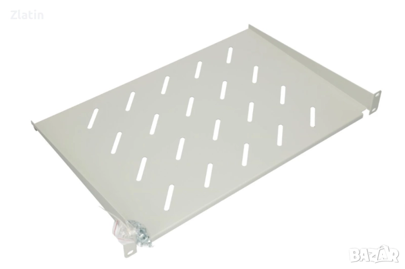 Рафт за 19" Rack 1U Extralink рафт, дълбочина 300 мм X 440 мм, снимка 1