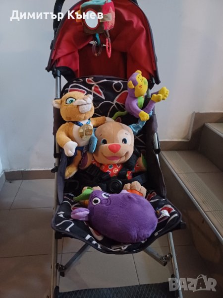 Детска лятна количка Mcclaren + няколко плюшени играчки подарък, снимка 1