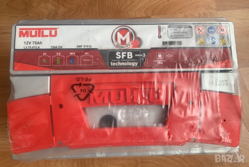 Нов Акумулатор - 12V 75 Ah 720A Mutlu Мутлу , снимка 1
