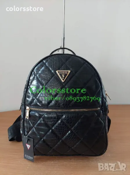 Луксозна Черна раница Guess  код SG80P, снимка 1
