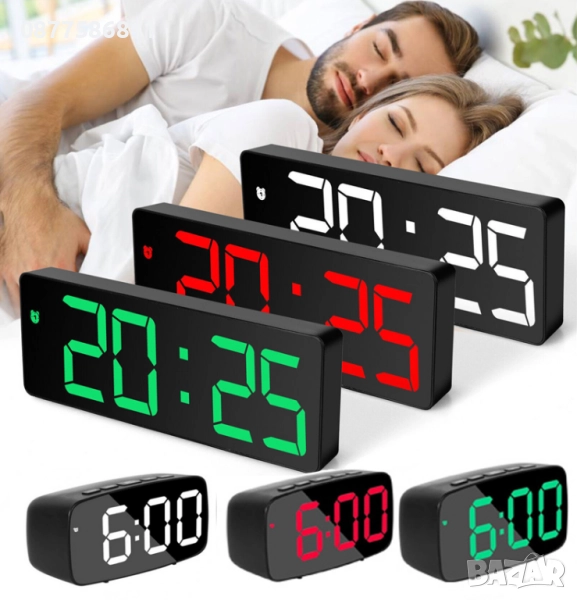 НОВ СВЕТЕЩ ЧАСОВНИЦИК.ПОСТОЯННО СВЕТЕЩИ LED ЧАСОВНИЦИ НА ТОК ТЕРМОМЕТЪР БУДИЛНИК SVETESHT CHASOVNIK+, снимка 1