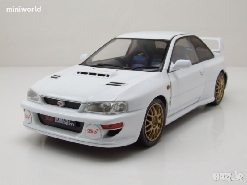 Subaru Impreza 22B 1998 - мащаб 1:18 на Solido моделът е нов в кутия, снимка 1
