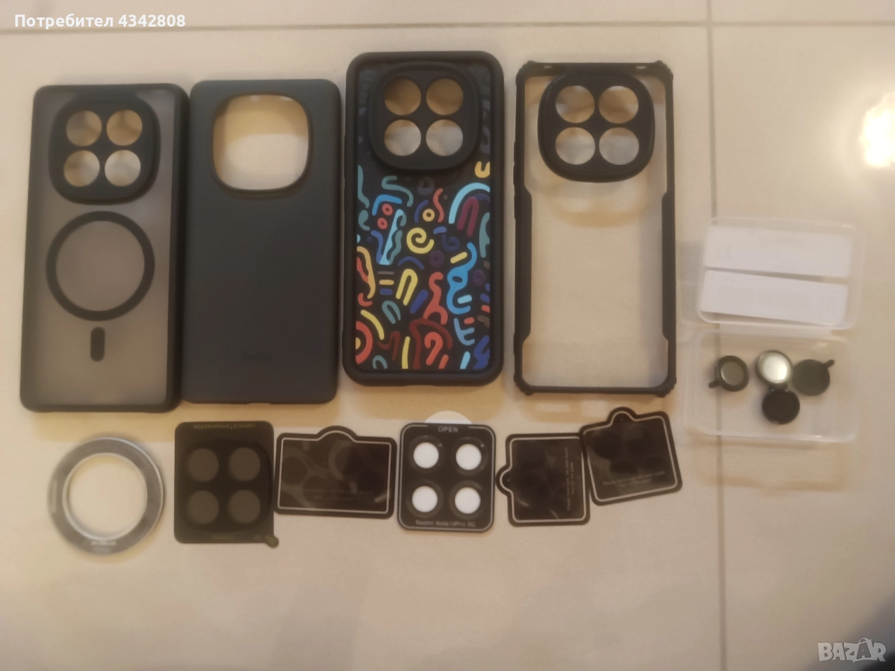 кейсове и стъкла за камерат за Xiaomi redmi note 14 pro 4g 30лв. за ВСИЧКО, снимка 1