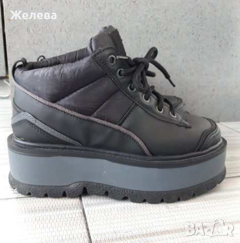 Дамски черни  обувки  с платформа, снимка 3 - Дамски ежедневни обувки - 41189489