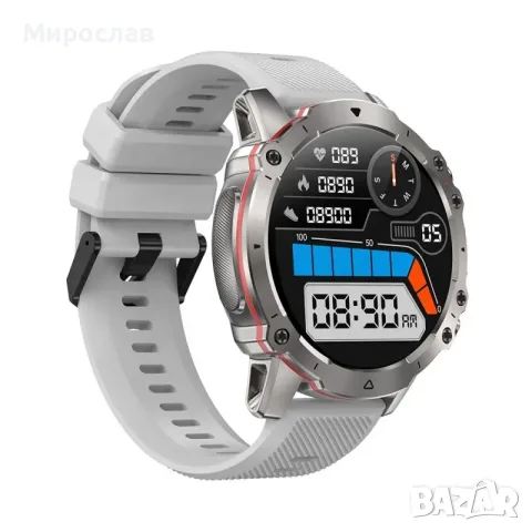 смарт часовник NUBI AK56, Bluetooth разговор, Пулс, Калории, Кръвно налягане, Дистанционна камера, снимка 3 - Смарт часовници - 56235108