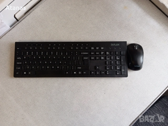 Безжична клавиатура и мишка на Delux