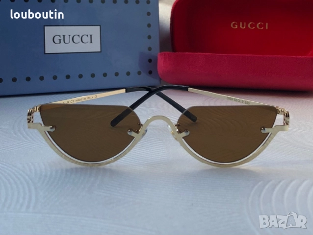 GUCCI 1:1 дамски слънчеви очила 4 цвята, снимка 11 - Слънчеви и диоптрични очила - 52915117