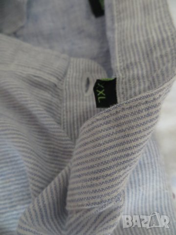 Мъжка ленена риза с дълъг ръкав Bread & Buttons, снимка 5 - Ризи - 41085780