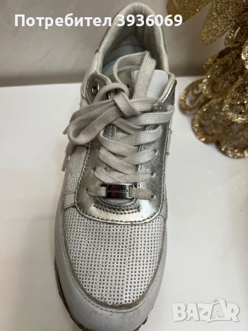 Екстравагантни,кожа и паети,италиански, снимка 3 - Маратонки - 52629268