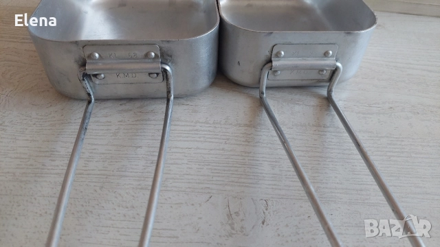 Алуминиеви съдове за къмпинг – винтидж комплект (соц епоха, 1968/73), снимка 4 - Къмпинг мебели - 51734977