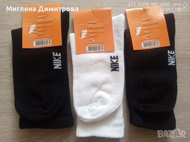 Чорапи NIKE черни и бели2,50 лв/бр универсален размер, снимка 2 - Мъжки чорапи - 40848029