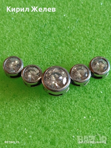 Сребърно бижу с кристали Сваровски красив стилен дизайн 37671, снимка 6 - Колиета, медальони, синджири - 52621680