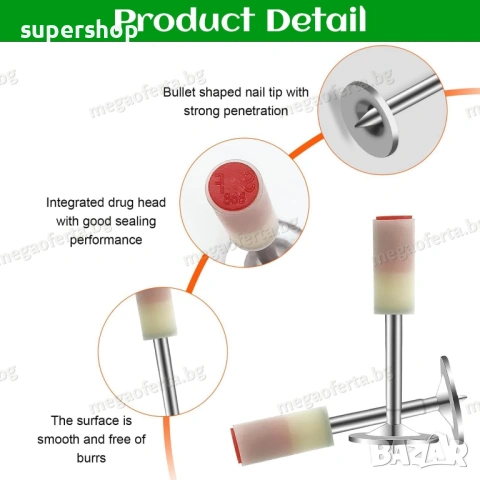 Професионални Стоманени Пирони 100бр. за Пистолет за Нитове, снимка 5 - Други инструменти - 53849185