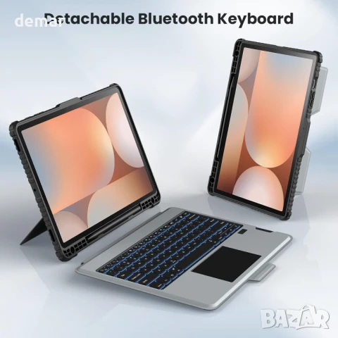 Калъф с клавиатура Nillkin за Samsung Galaxy Tab S9+, подсветка/тъчпад, снимка 9 - Калъфи, кейсове - 50913632