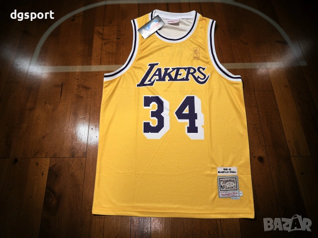 Баскетболен потник на Шакил О'Нийл#Лейкърс#34#Mitchel&Ness!