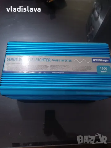 инвертор 12v 220v 1500w реални BERGER, снимка 1 - Друга електроника - 48015652