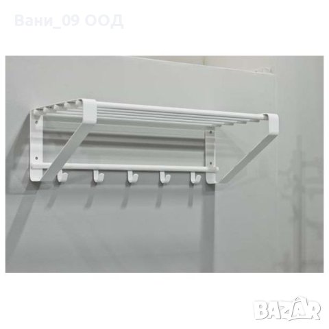 Метална закачалка с етажерка , снимка 3 - Закачалки - 41420635