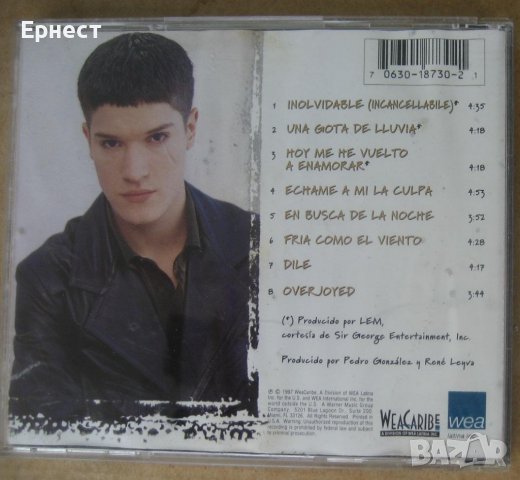 латино поп/салса Frankie Negrón - Con Amor Se Gana CD, снимка 4 - CD дискове - 39835120