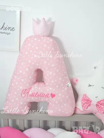 3Д голяма 3D Буква от текстил възглавничка 3д буквичка с коронка голяма! , снимка 2 - Други - 21198231