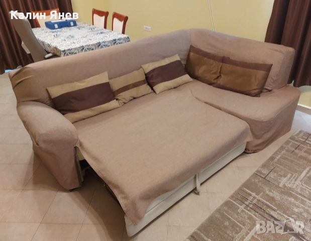 Ъглов разтегателен диван, снимка 2 - Дивани и мека мебел - 51801850