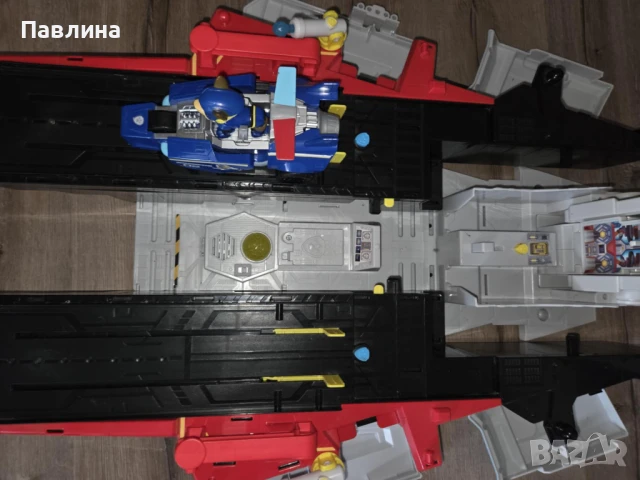 Paw Patrol: The Mighty Movie - Щаб самолетоносач Aircraft Carrier, снимка 13 - Влакчета, самолети, хеликоптери - 51179048