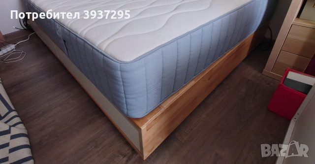 легло MANDAL IKEA - без матрак 140/202, снимка 3 - Спални и легла - 52735182