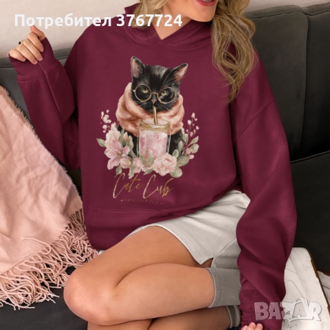 Овърсайз худи/суичър с качулка Премиум качество, ексклузивен дизайн, избор на цветове, снимка 7 - Суичъри - 52393486