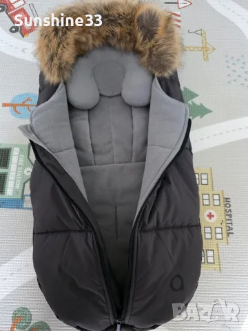 Зимно чувалче Anex - Wom, 0-6 м, Dark Grey, снимка 4 - За бебешки колички - 55826889