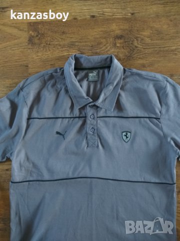 puma ferrari - страхотна мъжка тениска КАТО НОВА 2ХЛ, снимка 2 - Тениски - 41449948