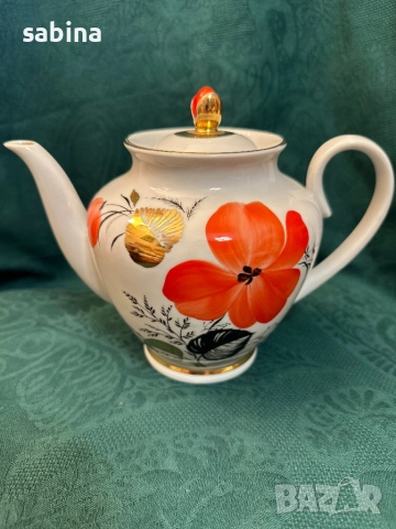 Чайник и латиера ЛФЗ Ломоносов, снимка 3 - Сервизи - 52182279