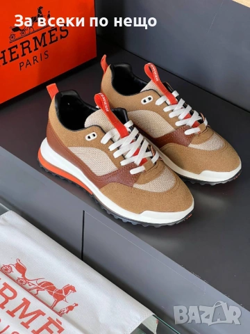 Hermes Мъжки Маратонки👟Мъжки Спортни Обувки Хермес - Налични Различни Цветове Код SK1106, снимка 4 - Маратонки - 53794514