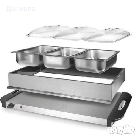 Електрически нагревател за бюфет 2 в 1 - винаги топла храна, снимка 4 - Други - 53614255