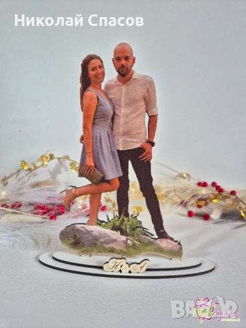 3D дървена статуетка