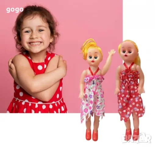 Красива кукла с елегантна флорална рокля, снимка 2 - Кукли - 48876687