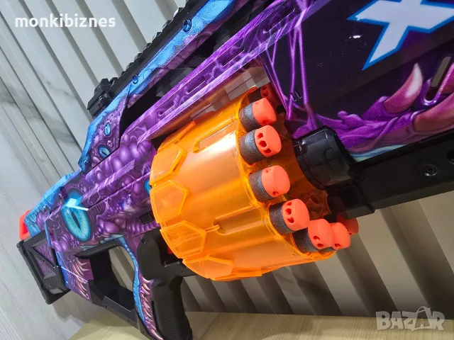 Бластер Zuru X Shot Skins - Enigma, с барабан , снимка 9 - Други - 55744709