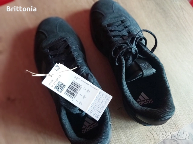 Нови кецове Adidas VL Court 3 Велур, снимка 6 - Маратонки - 53615370