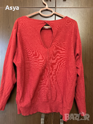 Блуза с изрязан гръб, снимка 5 - Блузи с дълъг ръкав и пуловери - 44807249