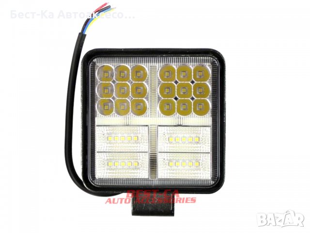 LED Халоген работна лампа диоден фар 54 диода 162W DC 10-30V, снимка 2 - Аксесоари и консумативи - 33723748