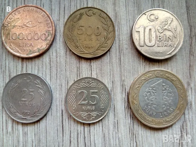 Монети: рубли, тенге и турски лири, снимка 5 - Нумизматика и бонистика - 44601918