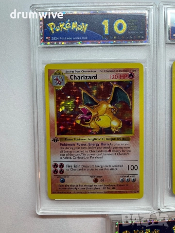 5 Pokemon Cards:Charizard,Venusaur,Chansey,Magikarp+Magikarp & Wailord, снимка 2 - Колекции - 52405099