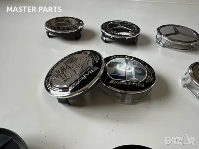 Чисто нови . Капачки за джанти MERCEDES МЕРЦЕДЕС 75мм ., снимка 8 - Части - 45380497