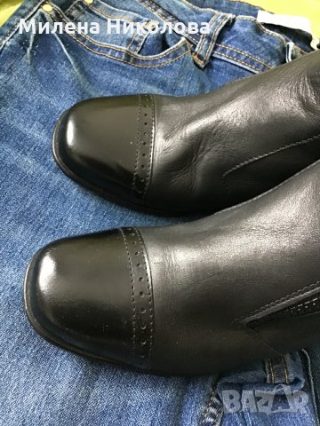 Боти естествена кожа , снимка 3 - Дамски боти - 36013565