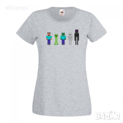 Дамска тениска Minecraft 7 майнкрафт Minecraft,Игра,Забавление,подарък,Изненада,Рожден Ден., снимка 8 - Тениски - 36520921
