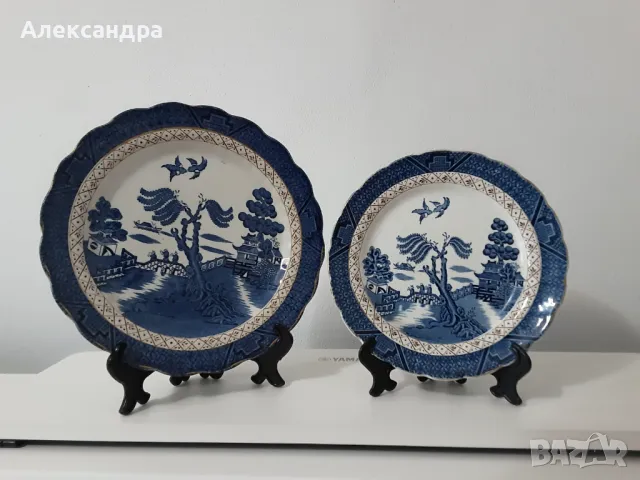 Две антични английски чинии, снимка 1