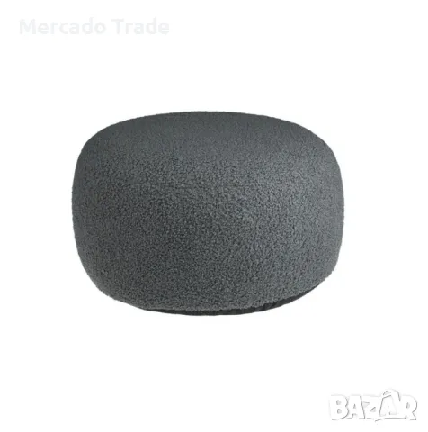 Надуваем пуф Mercado Trade, Табуретка, С калъф, Сив