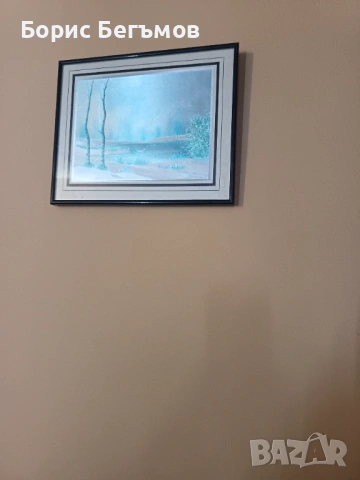 Зимна пейзажна картина от Серж Монтодон, снимка 3 - Картини - 53730186