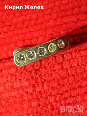 СКЪПОЦЕННА АНГЛИЙСКА СРЕБЪРНА ВИНТИДЖ - АРТ ОБЕЦА СРЕБРО 925 с ЮВЕЛИРНО ФАСЕТИРАНИ ЦИРКОНИ 38243, снимка 11 - Обеци - 40940754