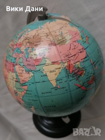 Стар глобус , снимка 3 - Антикварни и старинни предмети - 39334250