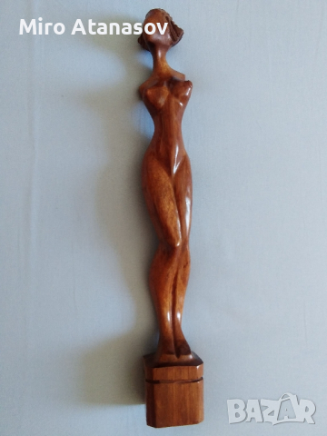 Дървена пластика "Женско тяло", снимка 2 - Други ценни предмети - 44827402