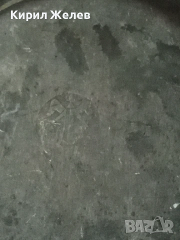 Антична калаена чиния 54305, снимка 4 - Антикварни и старинни предмети - 53624745